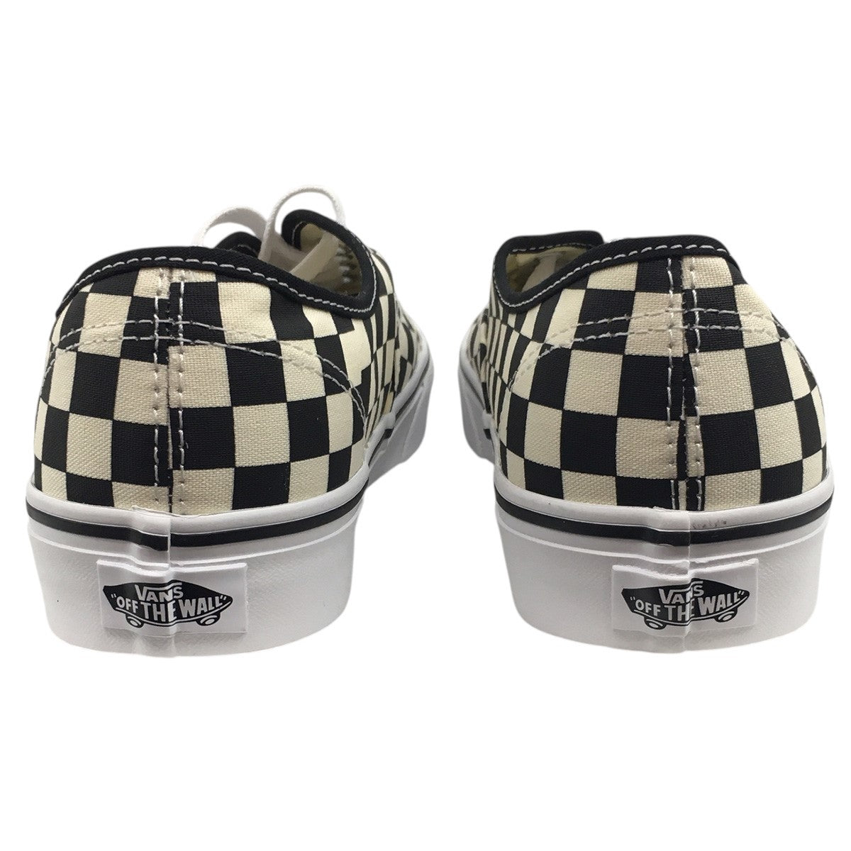 VANS Authentic PRIMARY CHECK BLACK／WHITEチェッカー柄 チェッカーボード スニーカー シューズ 靴 古着・中古-4枚目のアイテム画像