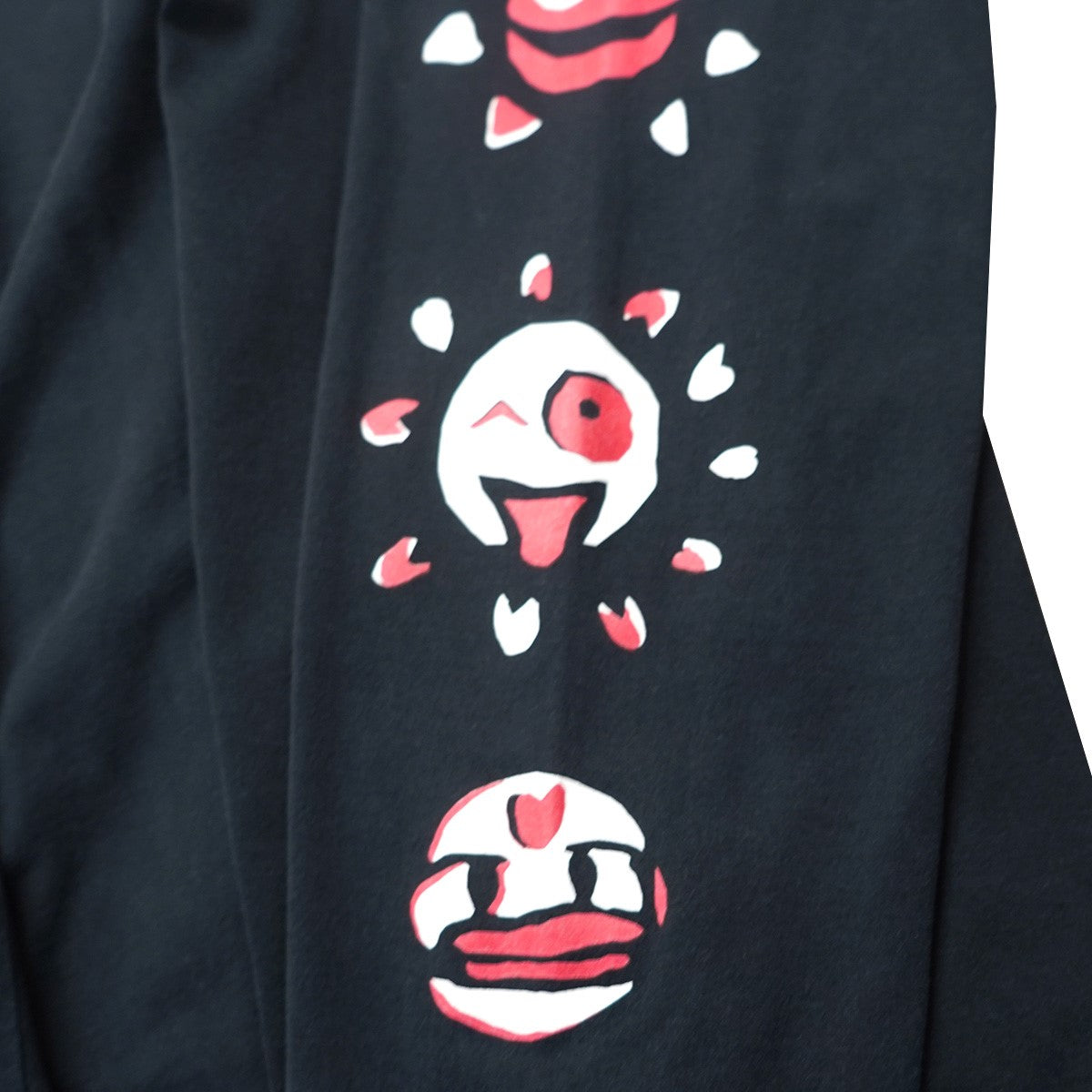 Maison Margiela 18SS Savage Print L／S Tee サベージ 太陽 袖プリント グラフィック四つタグ フォーステッチ ロングスリーブ 長袖 Tシャツ ロンT 古着・中古-3枚目のアイテム画像