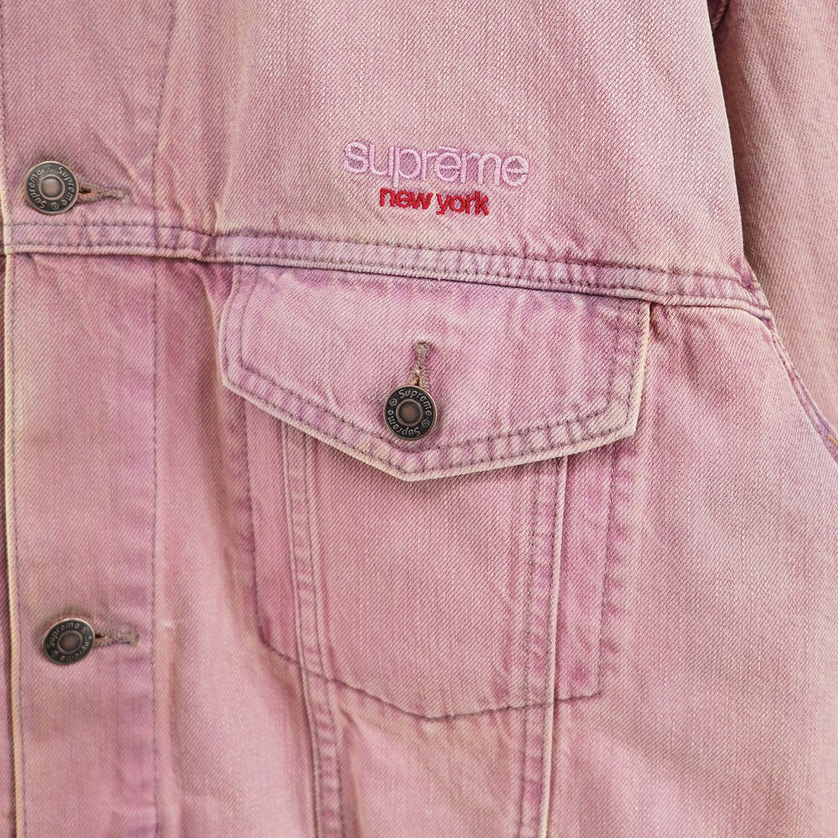 Supreme(シュプリーム) 26SS Denim Trucker Jacket Overdyed Purple