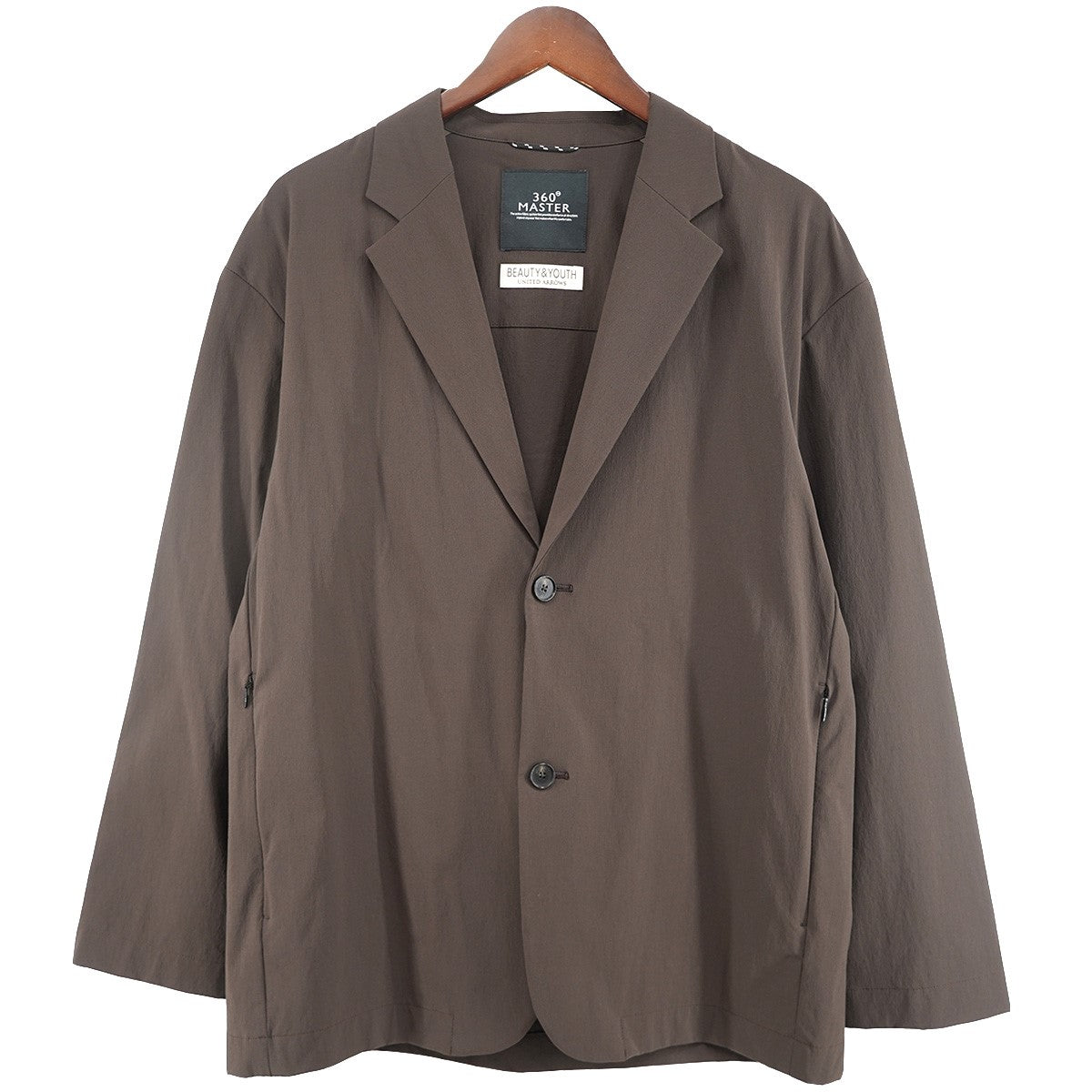 BEAUTY＆YOUTH UNITED ARROWS 24AW 360°MASTERポリウレタン混紡 樹脂ボタン リラックス ジャケット × バルーン イージーパンツ セットアップ 古着・中古-2枚目のアイテム画像