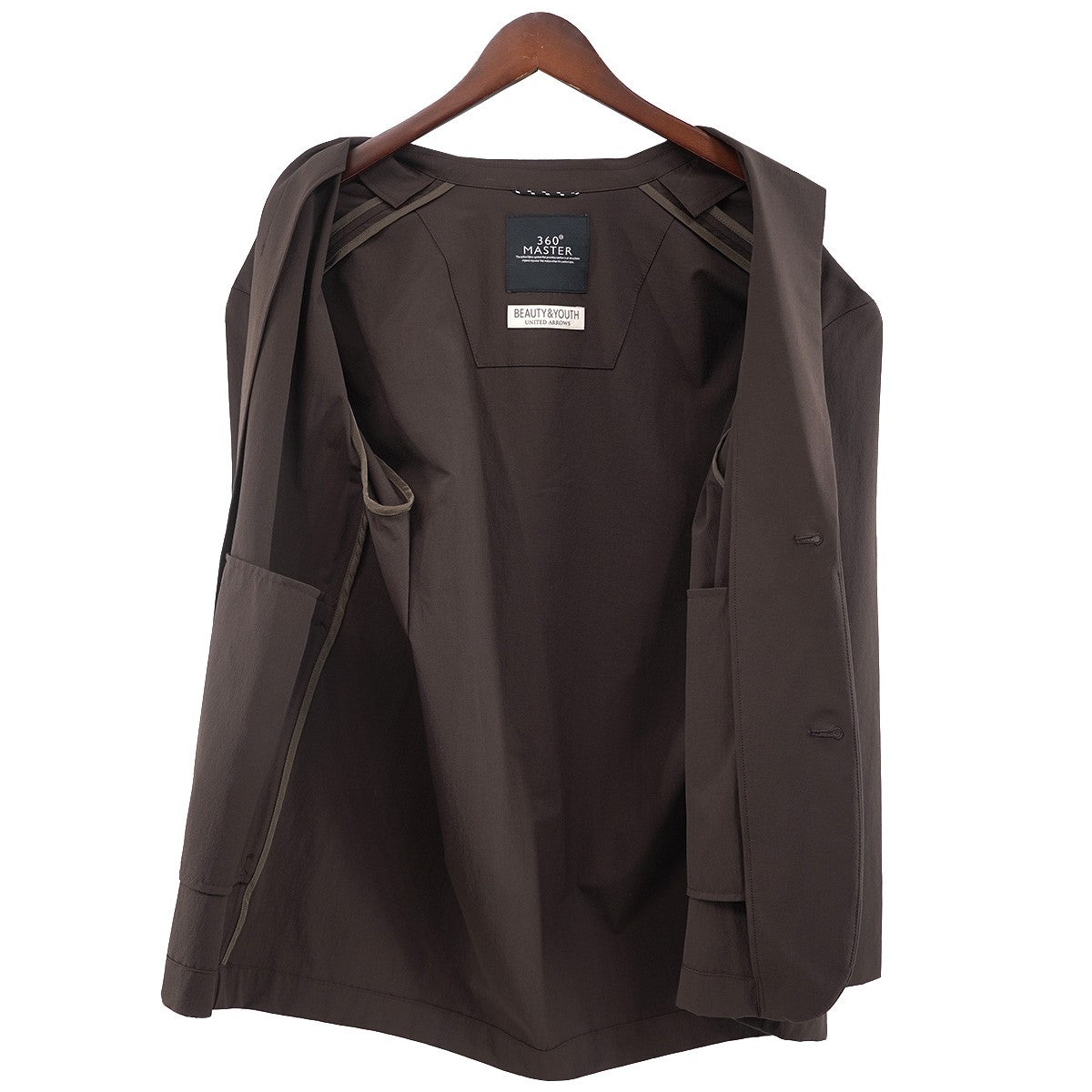 BEAUTY＆YOUTH UNITED ARROWS 24AW 360°MASTERポリウレタン混紡 樹脂ボタン リラックス ジャケット × バルーン イージーパンツ セットアップ 古着・中古-4枚目のアイテム画像