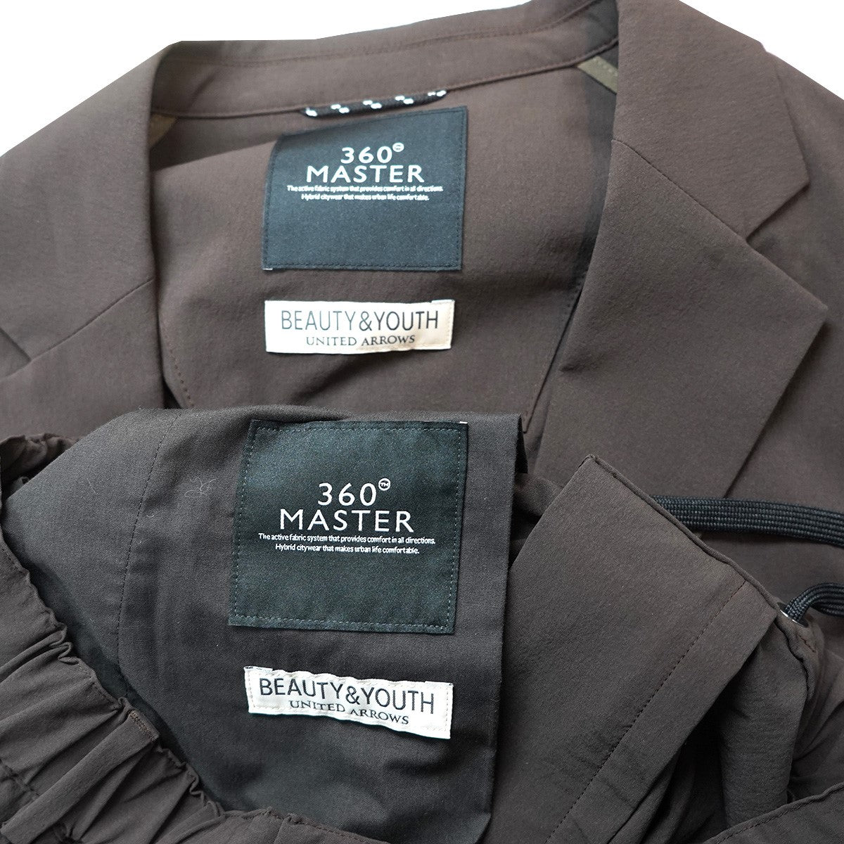 BEAUTY＆YOUTH UNITED ARROWS 24AW 360°MASTERポリウレタン混紡 樹脂ボタン リラックス ジャケット × バルーン イージーパンツ セットアップ 古着・中古-9枚目のアイテム画像
