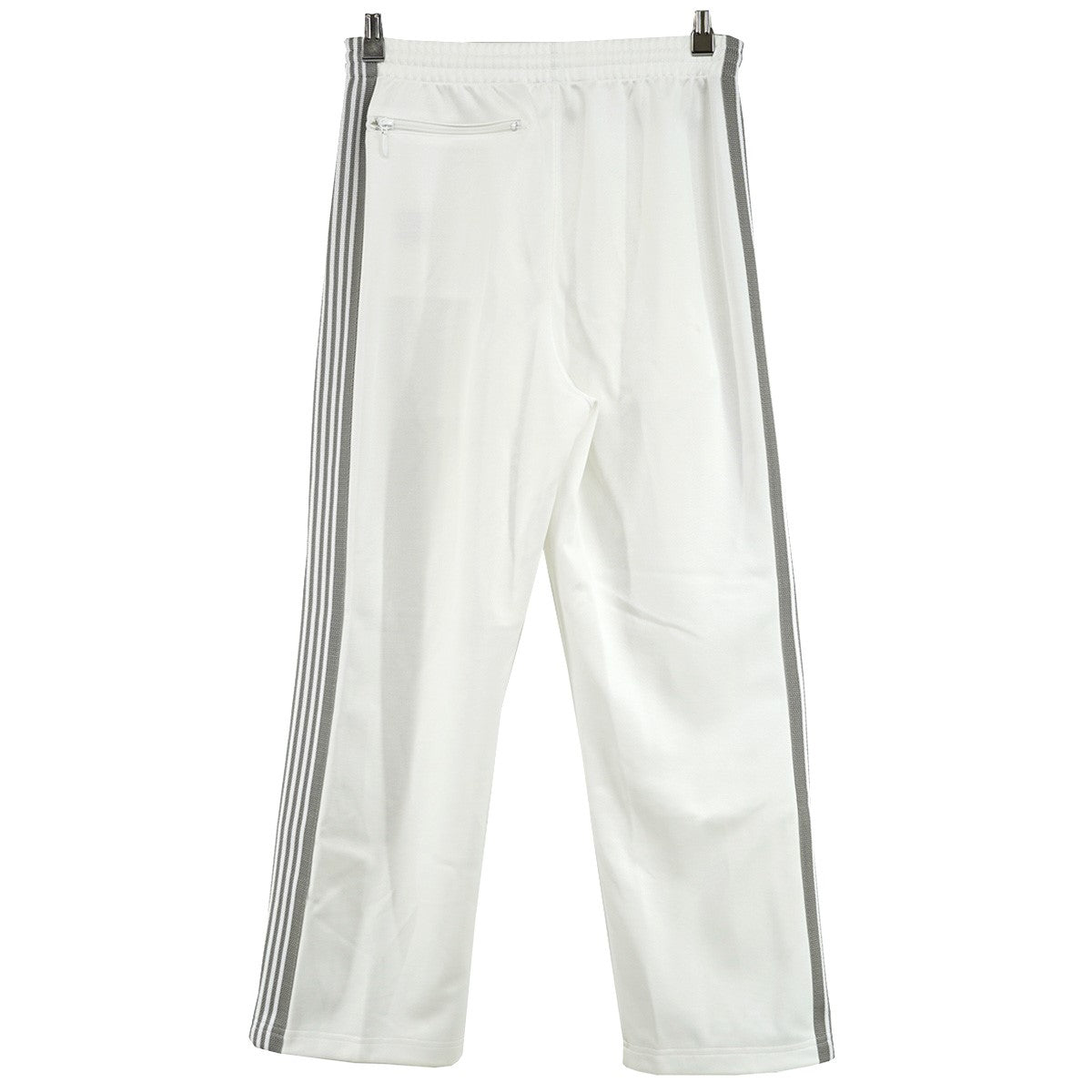 Needles×STUDIOUS 24SS Track Pant - Poly Smooth ポリスムース STUDIOUS別注モデルコンシール ファスナー ポケット パピヨン ロゴ刺繍 ナロー トラック ライン イージー パンツ 古着・中古-4枚目のアイテム画像