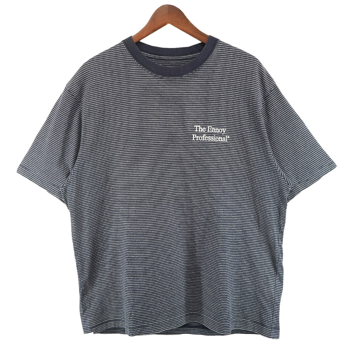 ENNOY 23SS S／S Border T-Shirt ロゴ刺繍ボーダー Tシャツ 古着・中古-1枚目のアイテム画像