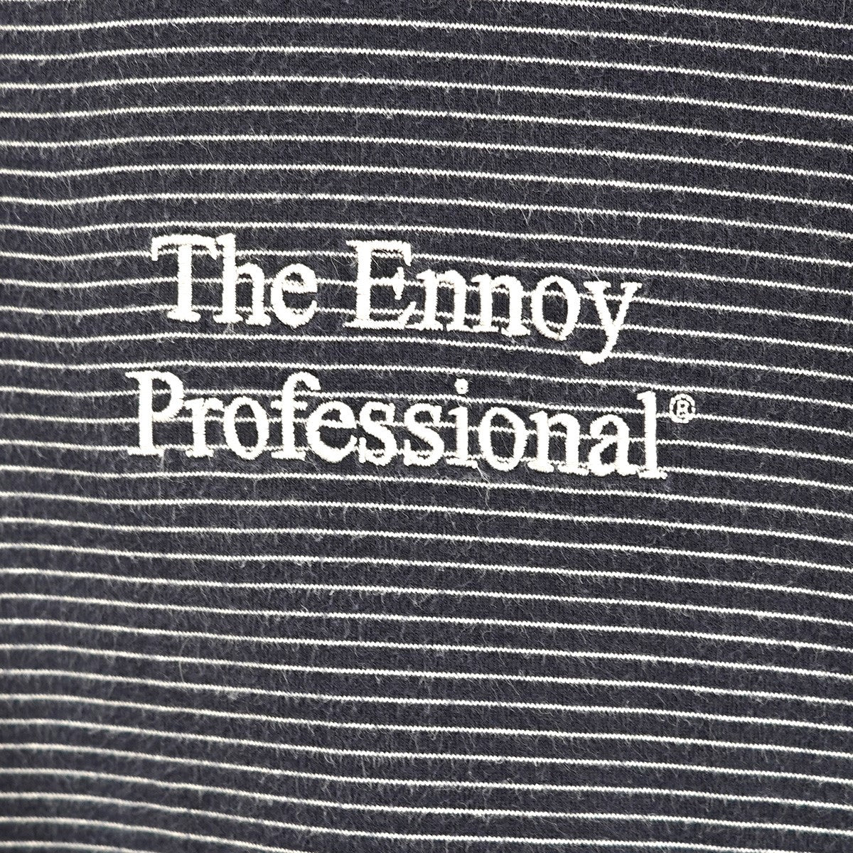 ENNOY 23SS S／S Border T-Shirt ロゴ刺繍ボーダー Tシャツ 古着・中古-2枚目のアイテム画像