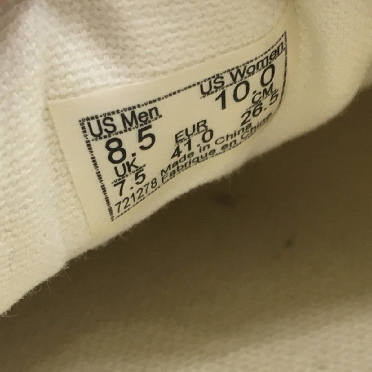 VANS 25AW Premium Authentic 44 MICRO DAISY BARBED WIREプレミアム オーセンティック スニーカー シューズ 靴 古着・中古-7枚目のアイテム画像