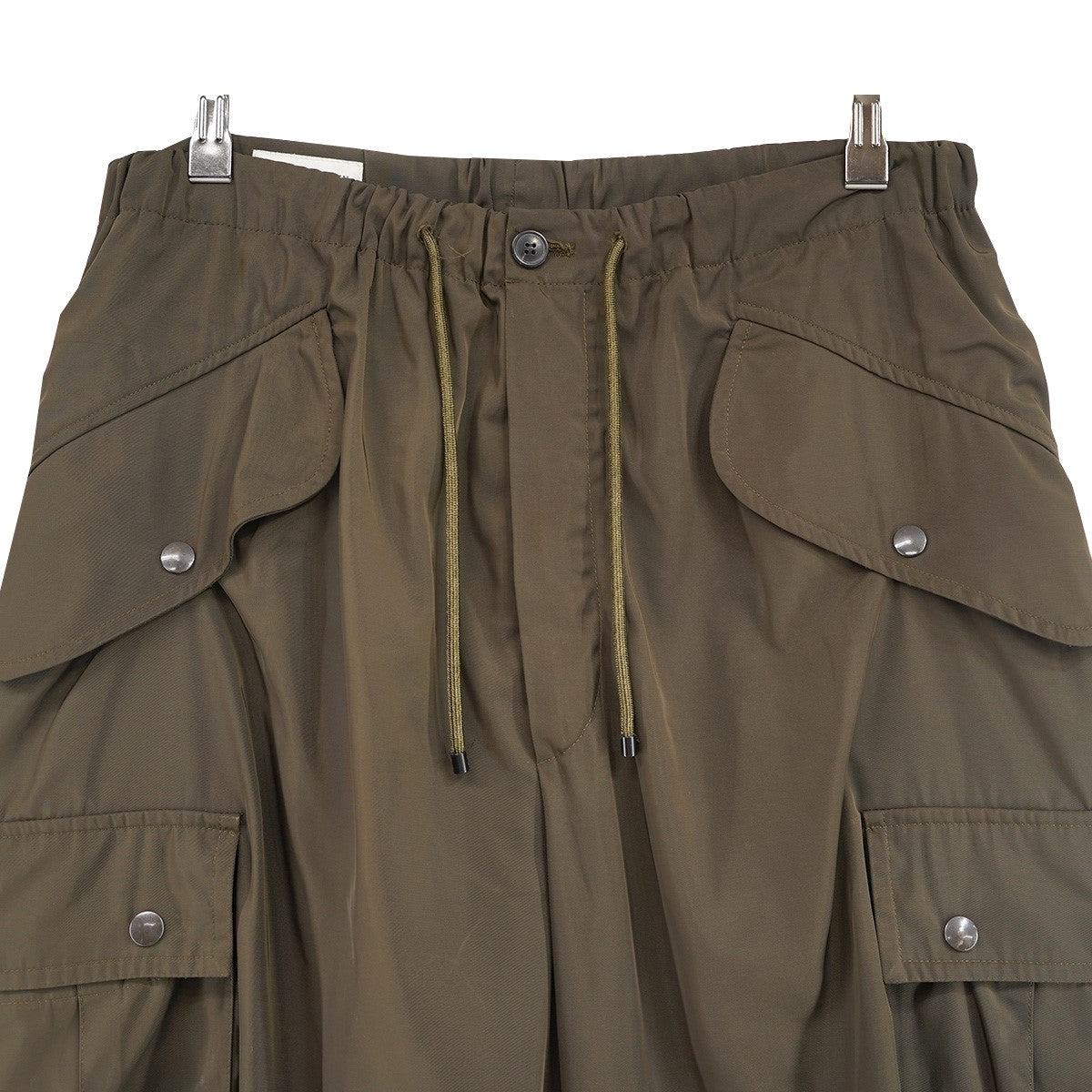 DRIES VAN NOTEN 24SS PENTIN SV 8210 M．W．PANTS バルーンシルエットビッグ フラップポケット アウトシーム スリットジッパー パラシュート ワイド カーゴ パンツ 古着・中古-3枚目のアイテム画像