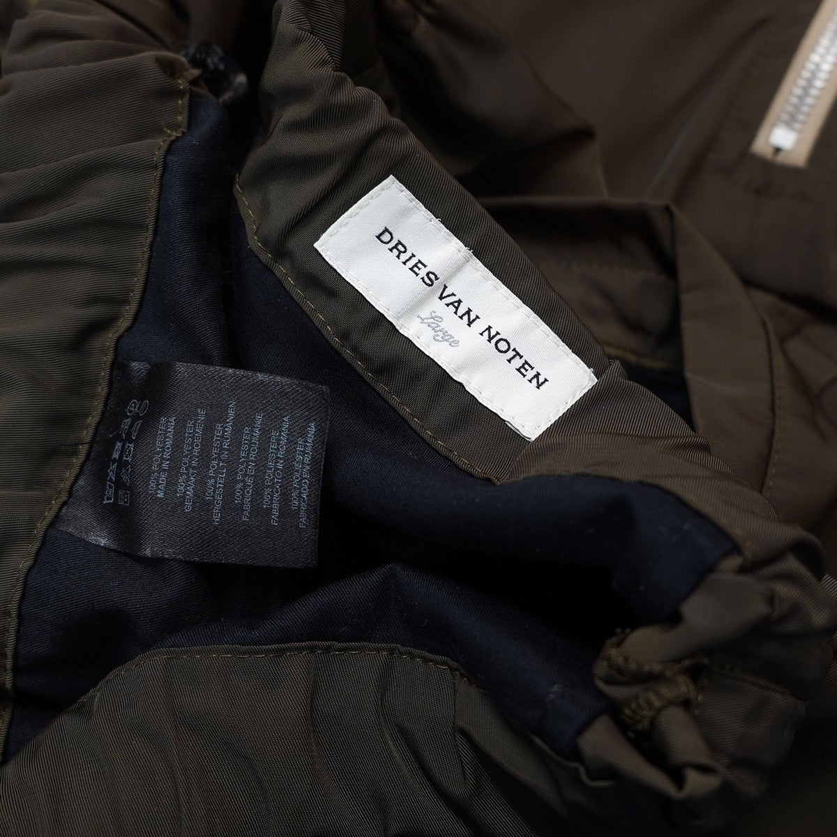 DRIES VAN NOTEN 24SS PENTIN SV 8210 M．W．PANTS バルーンシルエットビッグ フラップポケット アウトシーム スリットジッパー パラシュート ワイド カーゴ パンツ 古着・中古-8枚目のアイテム画像