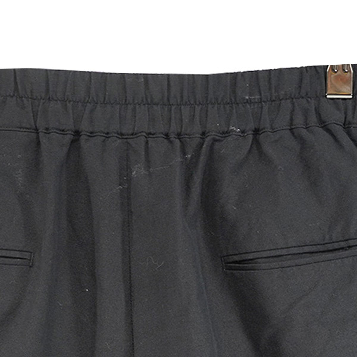 ATON WOOL LINEN TRAINING SHORT PANTS ウールリネン ミリタリーベース ワイドコンシールファスナーポケット トレーニング イージー ショーツ ハーフ ショート パンツ 古着・中古-5枚目のアイテム画像
