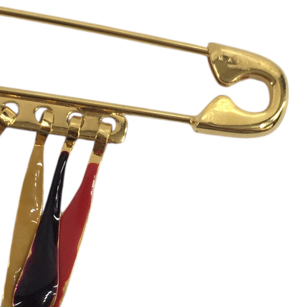 MARNI(マルニ) 21SS Gold-tone charm safety pin brooch安全ピン