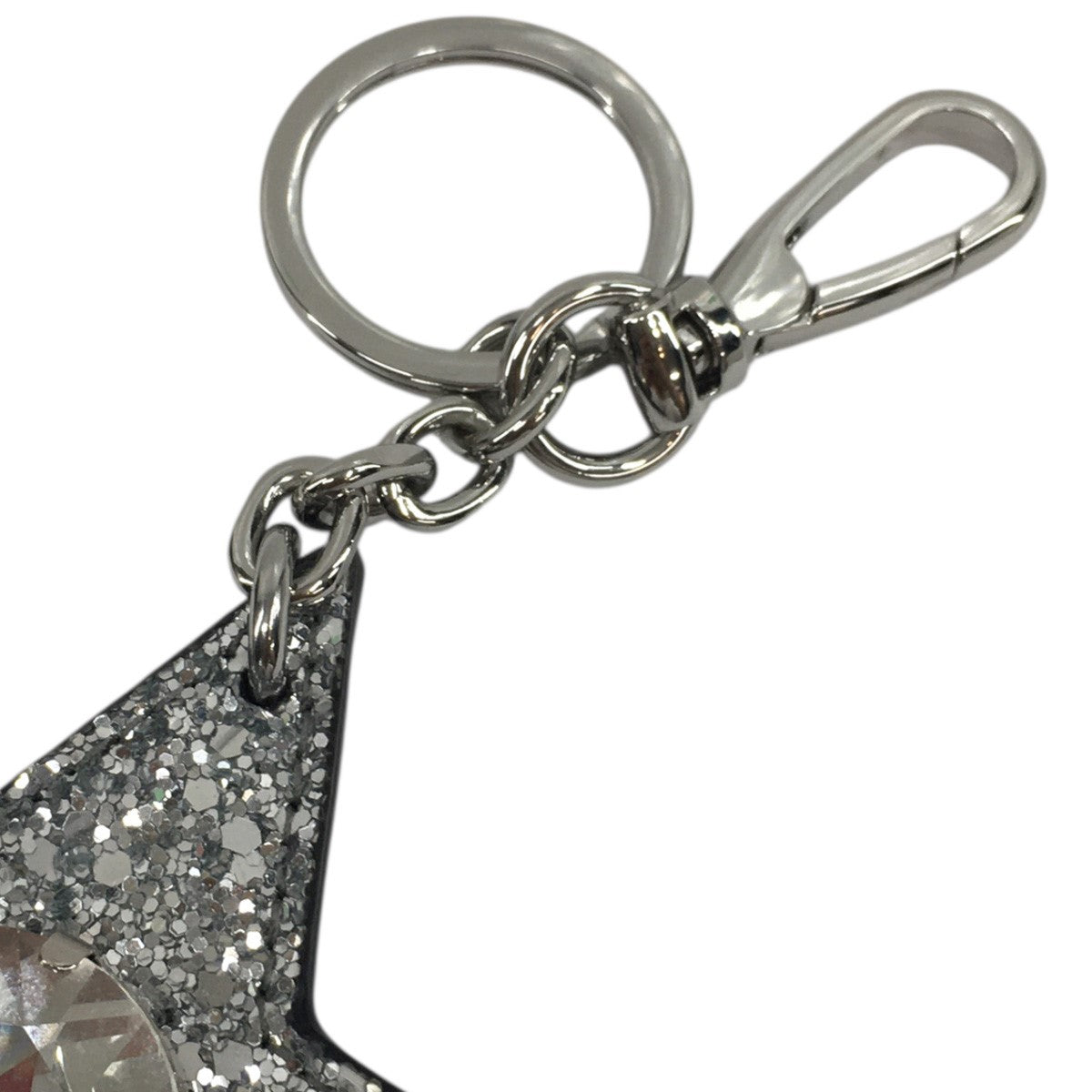 24AW Star Motif Rhinestone-Embellished Keyringスター キーチャーム キーホルダー