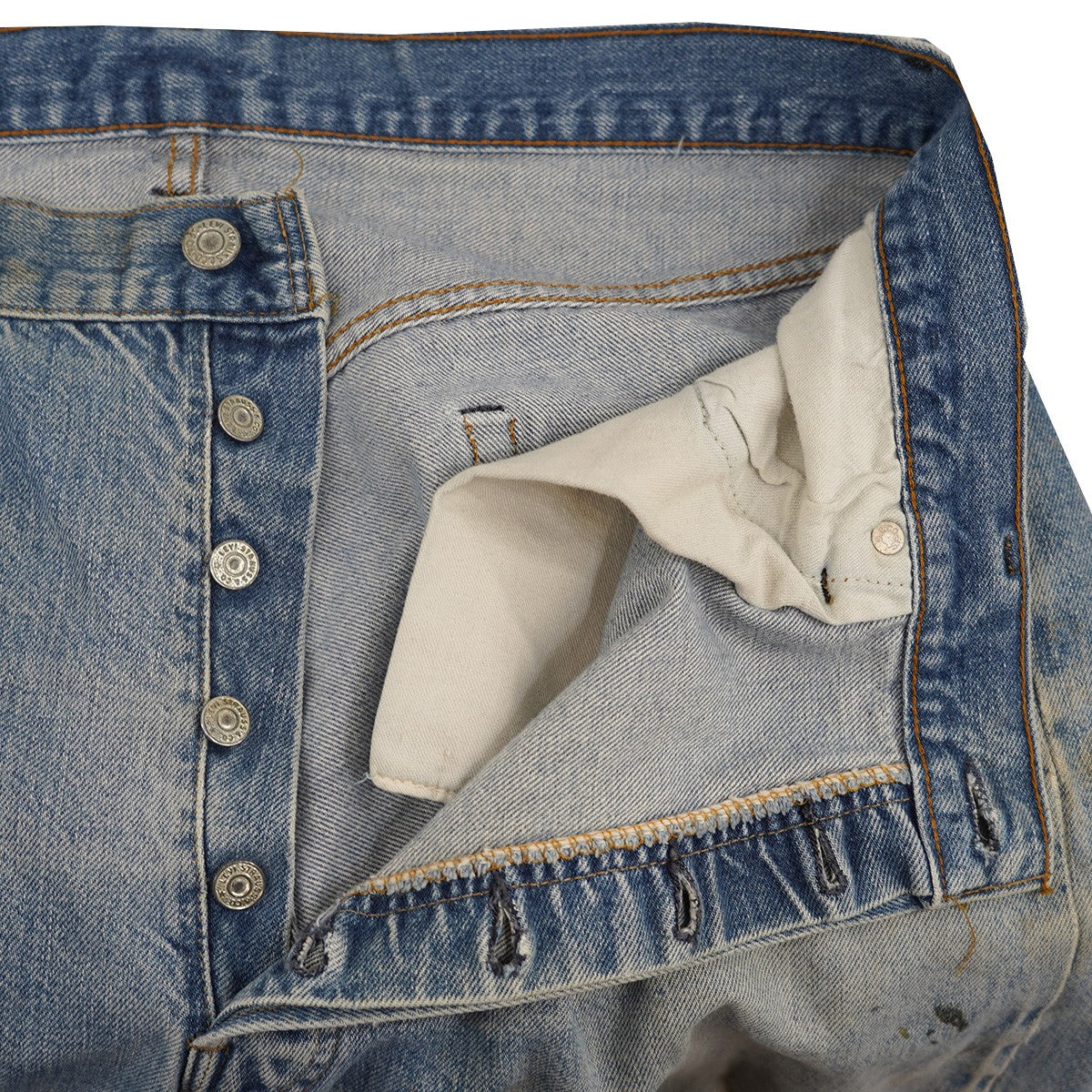 66後期 70s 1979年10月 トップボタン裏6 脇割りVintage 501 ヴィンテージ デニム パンツ ジーンズ