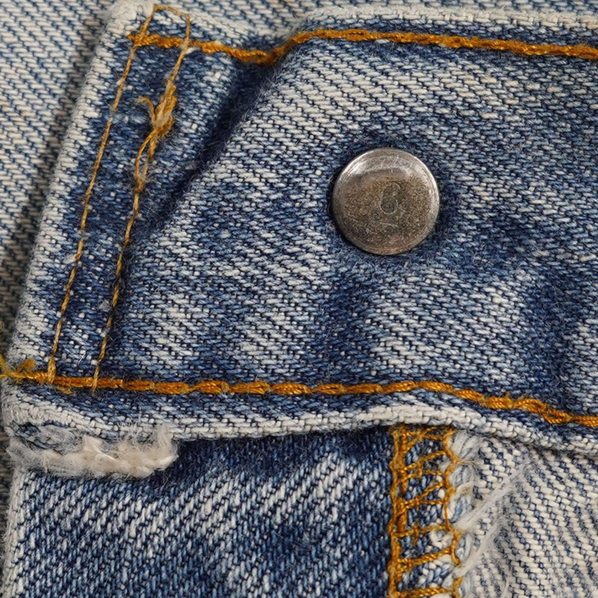 66後期 70s 1979年10月 トップボタン裏6 脇割りVintage 501 ヴィンテージ デニム パンツ ジーンズ