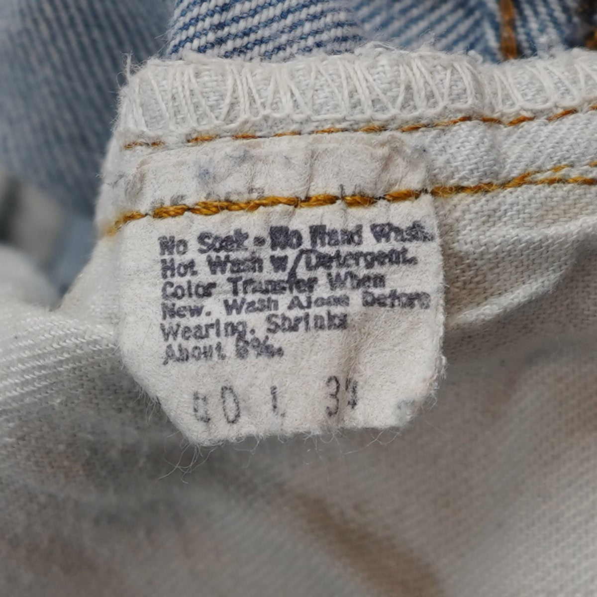 66後期 70s 1979年10月 トップボタン裏6 脇割りVintage 501 ヴィンテージ デニム パンツ ジーンズ