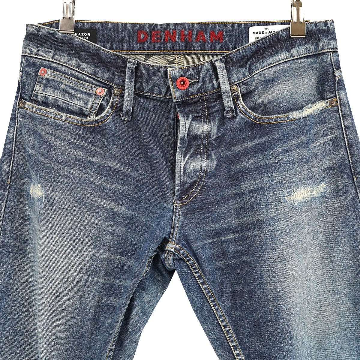 Denham RAZOR SLIM FIT レイザー スリムフィット 加工 デニム パンツ 古着・中古-3枚目のアイテム画像