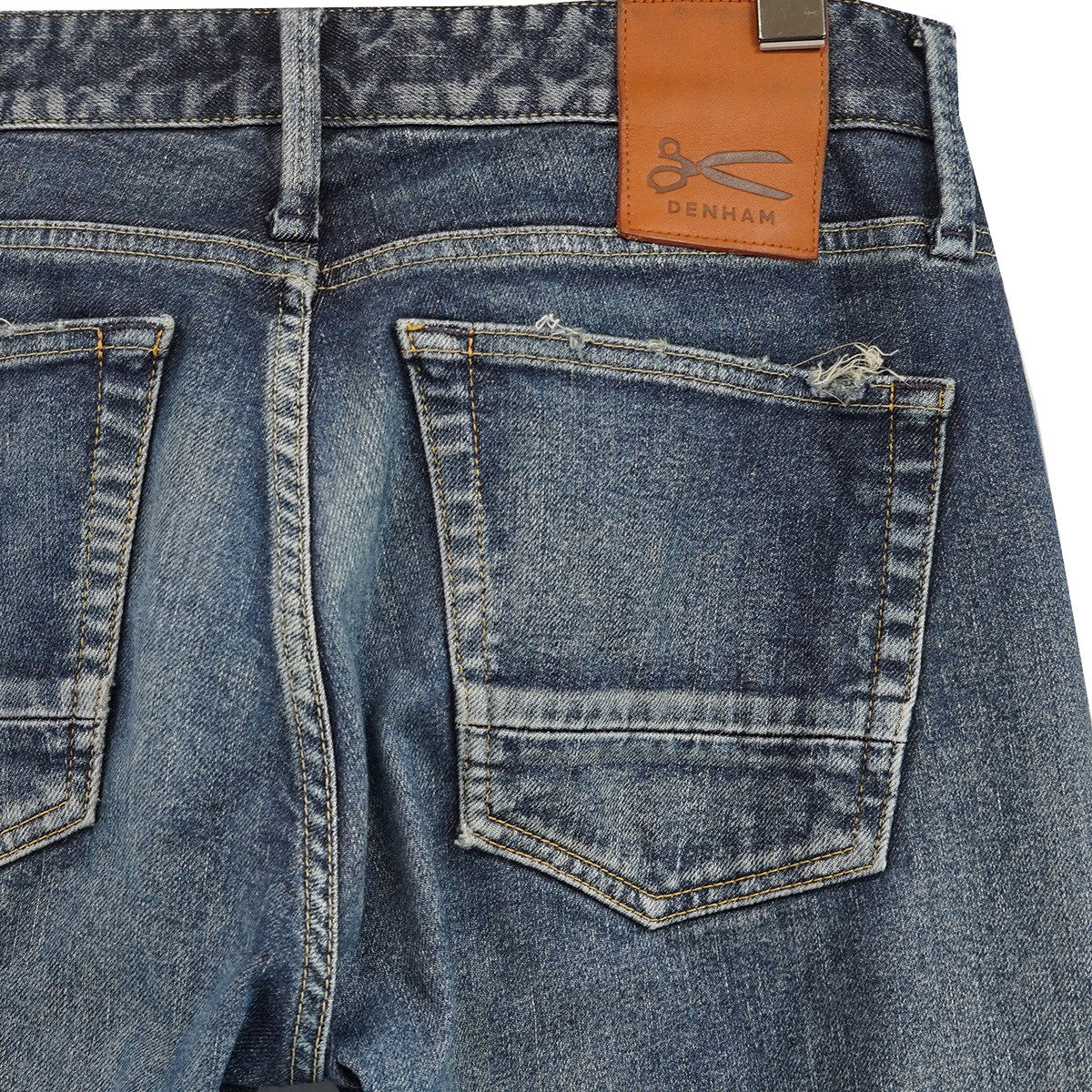 Denham RAZOR SLIM FIT レイザー スリムフィット 加工 デニム パンツ 古着・中古-5枚目のアイテム画像