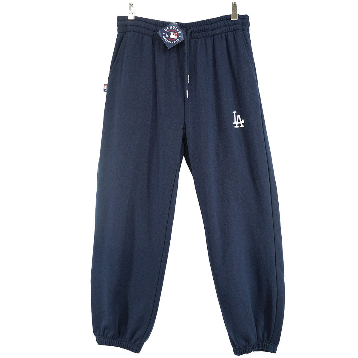 GENUINE MERCHANDISE 24SS MLB ワンポイントロゴ ロサンゼルスドジャース LA ロゴ刺繍 ワイドテーパード イージー スウェット パンツ 古着・中古-1枚目のアイテム画像