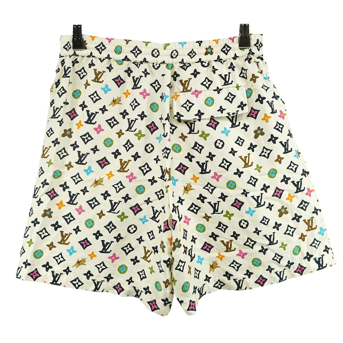 24SS Monogram Printed Silk Shortsモノグラムプリント シルク ショーツ ハーフパンツ