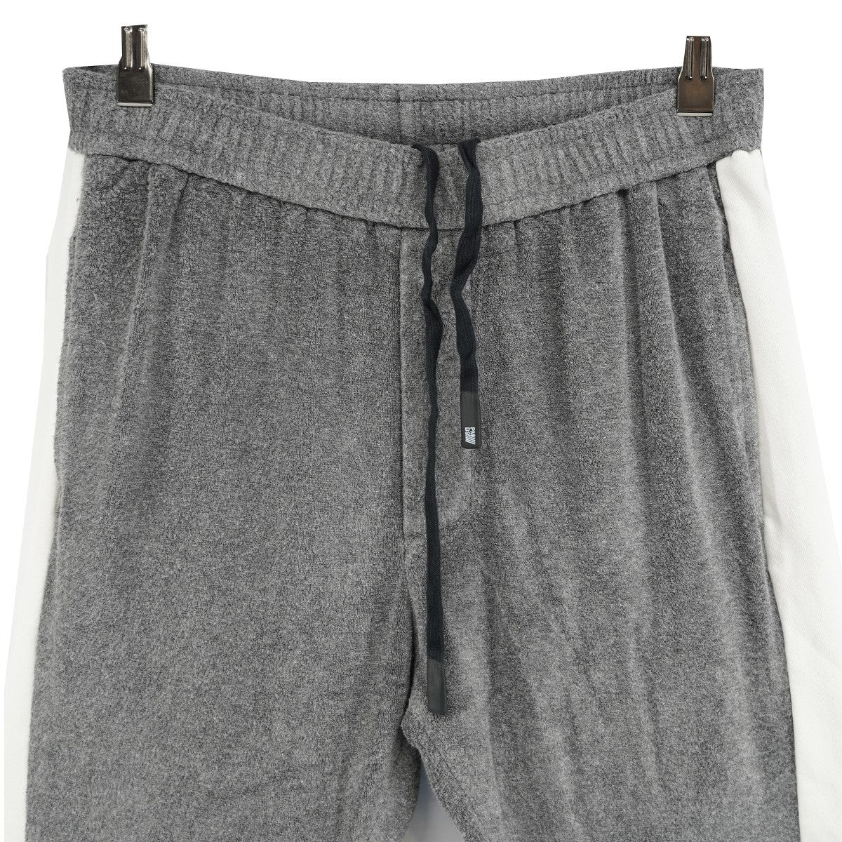 P．M．D．S． 22AW MOSI Jogger Pants - Grigio Striscia Grigiaマイクロパイル サイドライン ロゴパッチ テーパード イージー パンツ 古着・中古-3枚目のアイテム画像