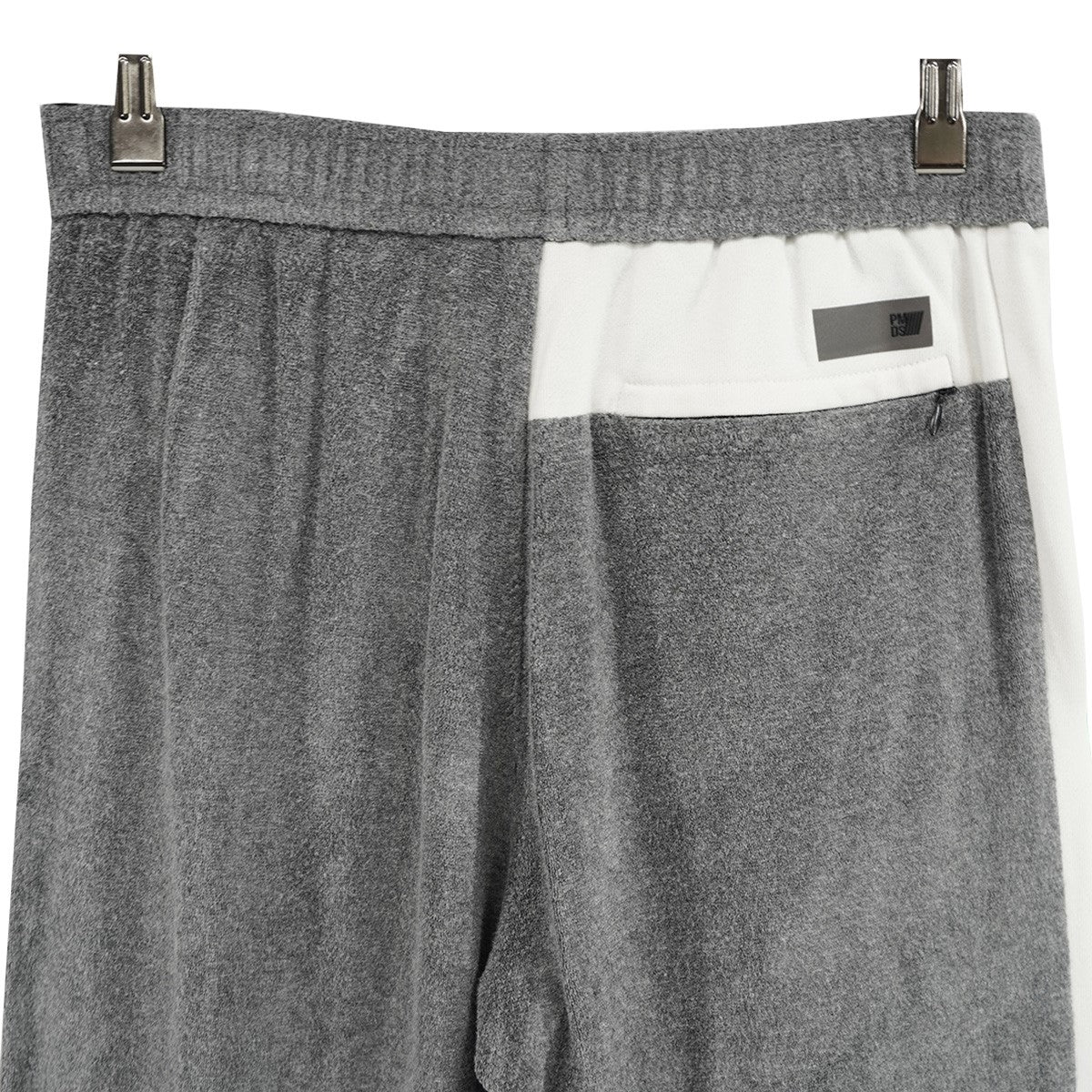 P．M．D．S． 22AW MOSI Jogger Pants - Grigio Striscia Grigiaマイクロパイル サイドライン ロゴパッチ テーパード イージー パンツ 古着・中古-4枚目のアイテム画像