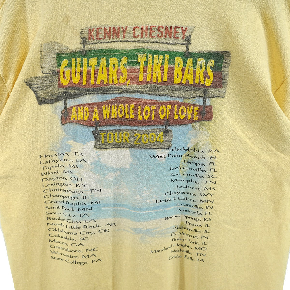 VINTAGE 00s 20004年 Kenny Chesneyケニー・チェズニー ツアー Tシャツ 古着・中古-8枚目のアイテム画像