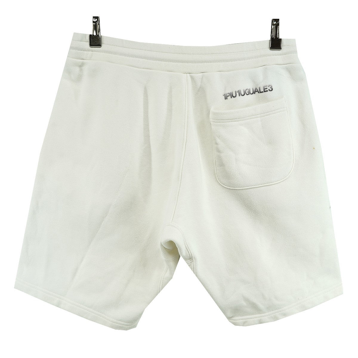 1piu1uguale3×lucien pellat-finet 22SS LEAF SWEAT SHORTS コラボ スビン混 リーフ 大麻草ロゴ グラデーション 刺繍 イージー スウェット ショーツ ハーフパンツ 古着・中古-2枚目のアイテム画像