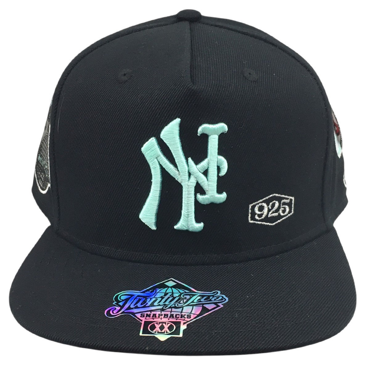 TWNTY TWO MOOD別注 TIFFANY MOOD Black UV Suede NY TIFFANY SNAPBACK CAPニューヨーク ロゴ キャップ 帽子 古着・中古-4枚目のアイテム画像