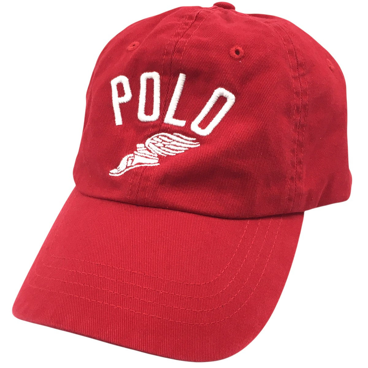 POLO RALPH LAUREN P-Wing Cotton Chino Ball Capロゴ ウイングフット コットンチノ ベースボール キャップ 帽子 古着・中古-1枚目のアイテム画像