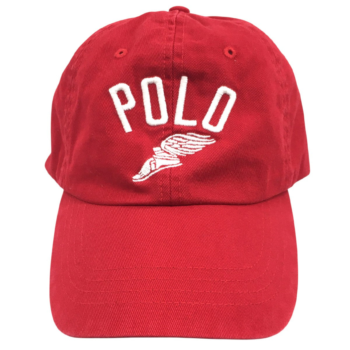 POLO RALPH LAUREN P-Wing Cotton Chino Ball Capロゴ ウイングフット コットンチノ ベースボール キャップ 帽子 古着・中古-2枚目のアイテム画像