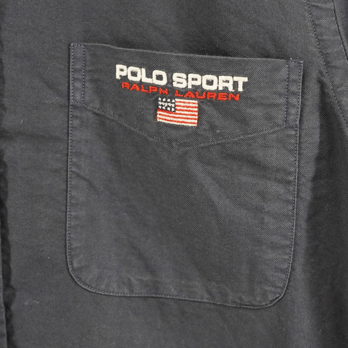 POLO SPORT 21SS Polo Sport Classic Fit Oxford Shirt復刻 ヘビーオックスフォード 星条旗 ロゴ刺繍 クラシック フィット 長袖 ボタン ダウン シャツ 古着・中古-3枚目のアイテム画像