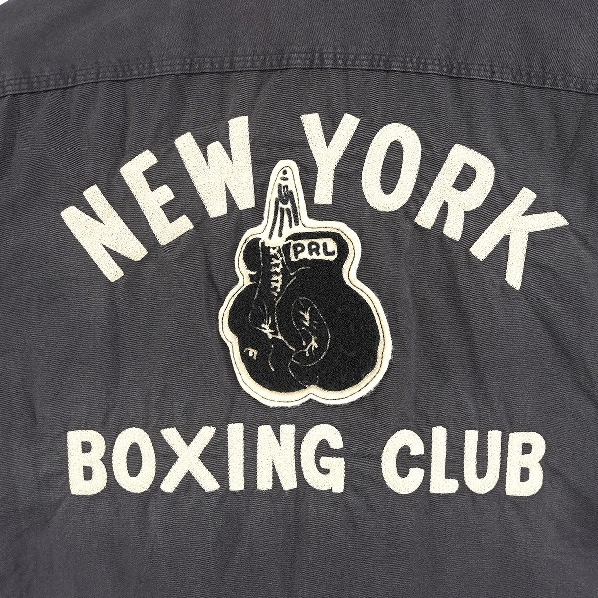 POLO RALPH LAUREN 15AW Custom Fit New York Boxing Club Shirtウォッシュ加工 フラップ パッチ ポケット ボクシングクラブ バック刺繍 ワーク シャツ 古着・中古-4枚目のアイテム画像