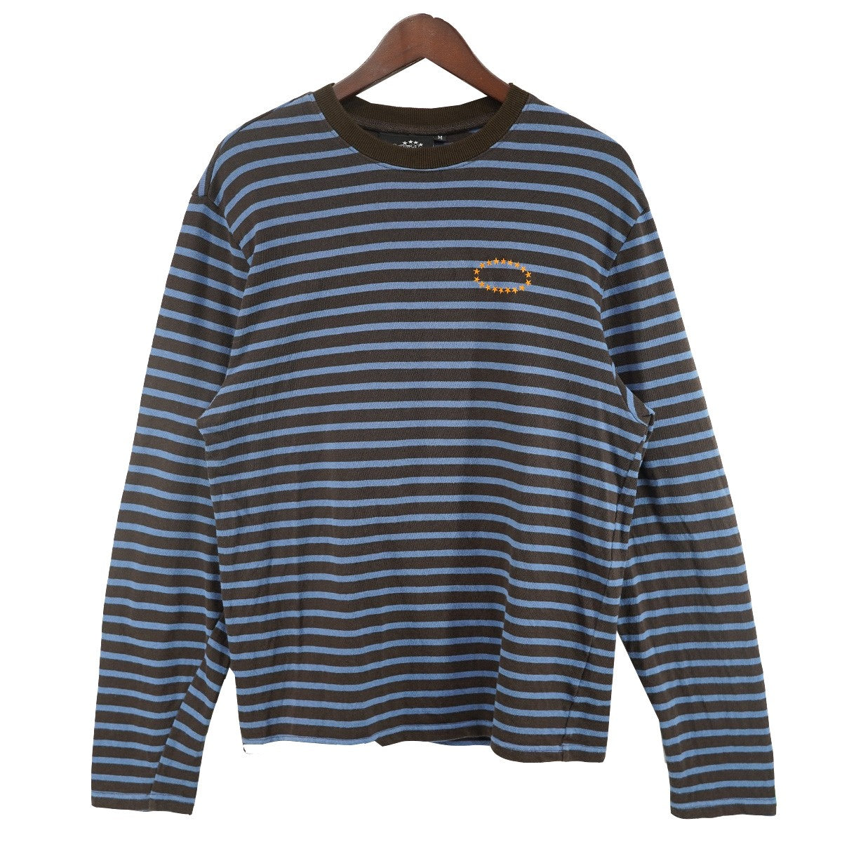 AFB 24SS BORDER LS TEEスター刺繍 ボーダー ロングスリーブ 長袖 Tシャツ ロンT 古着・中古-1枚目のアイテム画像