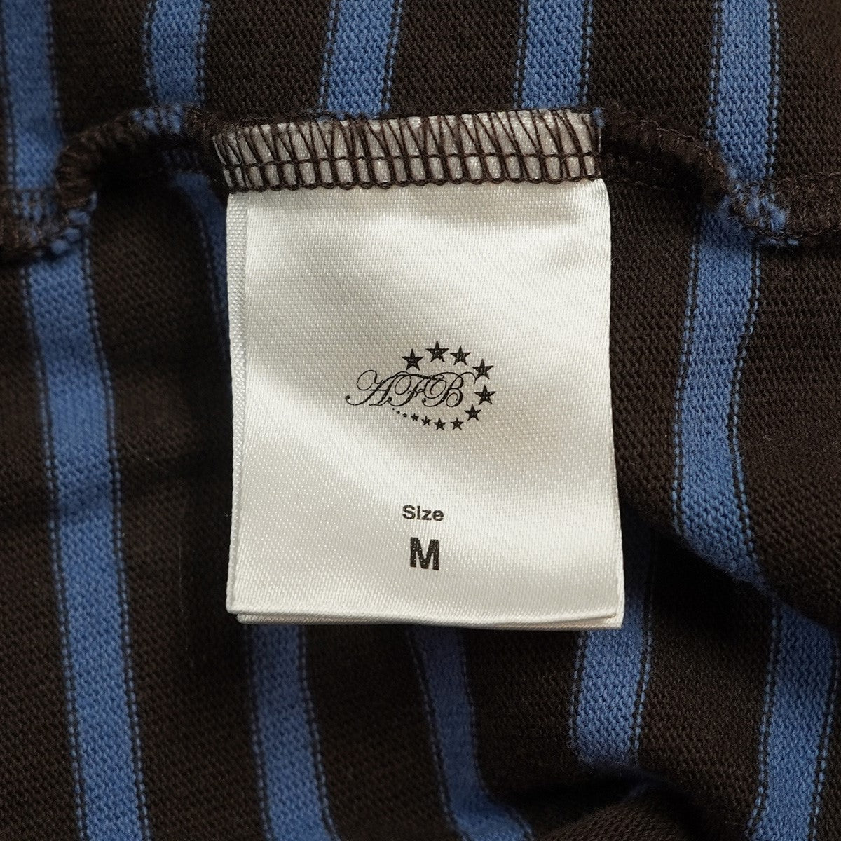 AFB 24SS BORDER LS TEEスター刺繍 ボーダー ロングスリーブ 長袖 Tシャツ ロンT 古着・中古-5枚目のアイテム画像