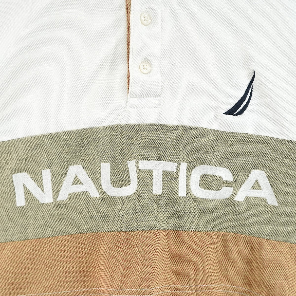 NAUTICA ロゴ クロップド 短丈 ポロシャツ 古着・中古-2枚目のアイテム画像