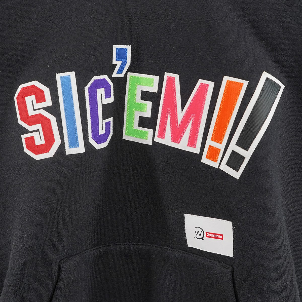 Supreme×WTAPS 21AW WTAPS Sic’em! Hooded Sweatshirtコラボ ロゴ パーカー フーデッドスウェットシャツ 古着・中古-4枚目のアイテム画像