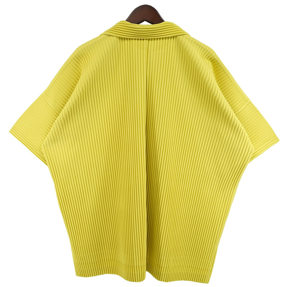 HOMME PLISSE ISSEY MIYAKE 25AW MONTHLY COLORS ： JULYプリーツ ドロップショルダー オープンカラー 開襟 半袖シャツ 古着・中古-2枚目のアイテム画像