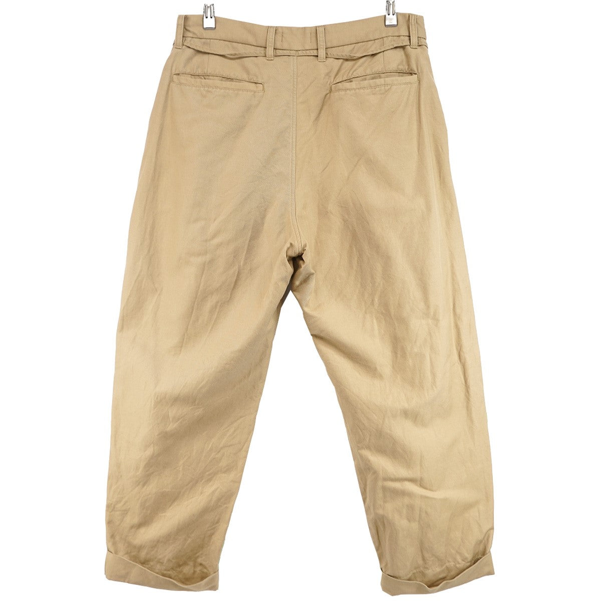 24SS Cotton Linen 2 Tuck Chino Pantロゴ コットン リネン ツータック チノパン チノ パンツ