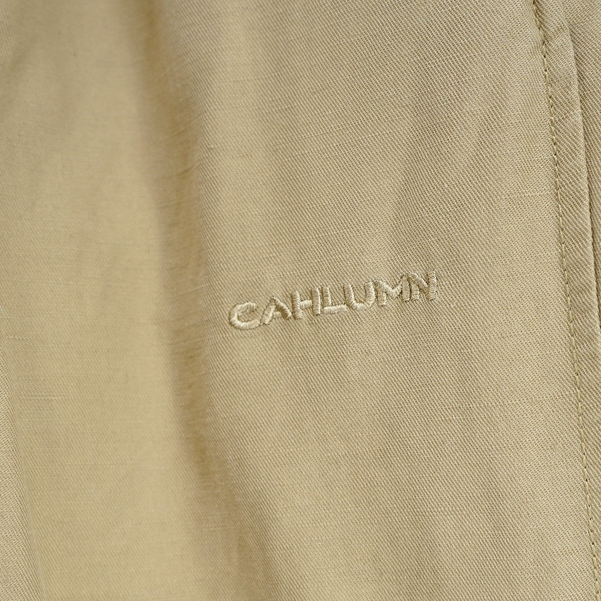 24SS Cotton Linen 2 Tuck Chino Pantロゴ コットン リネン ツータック チノパン チノ パンツ