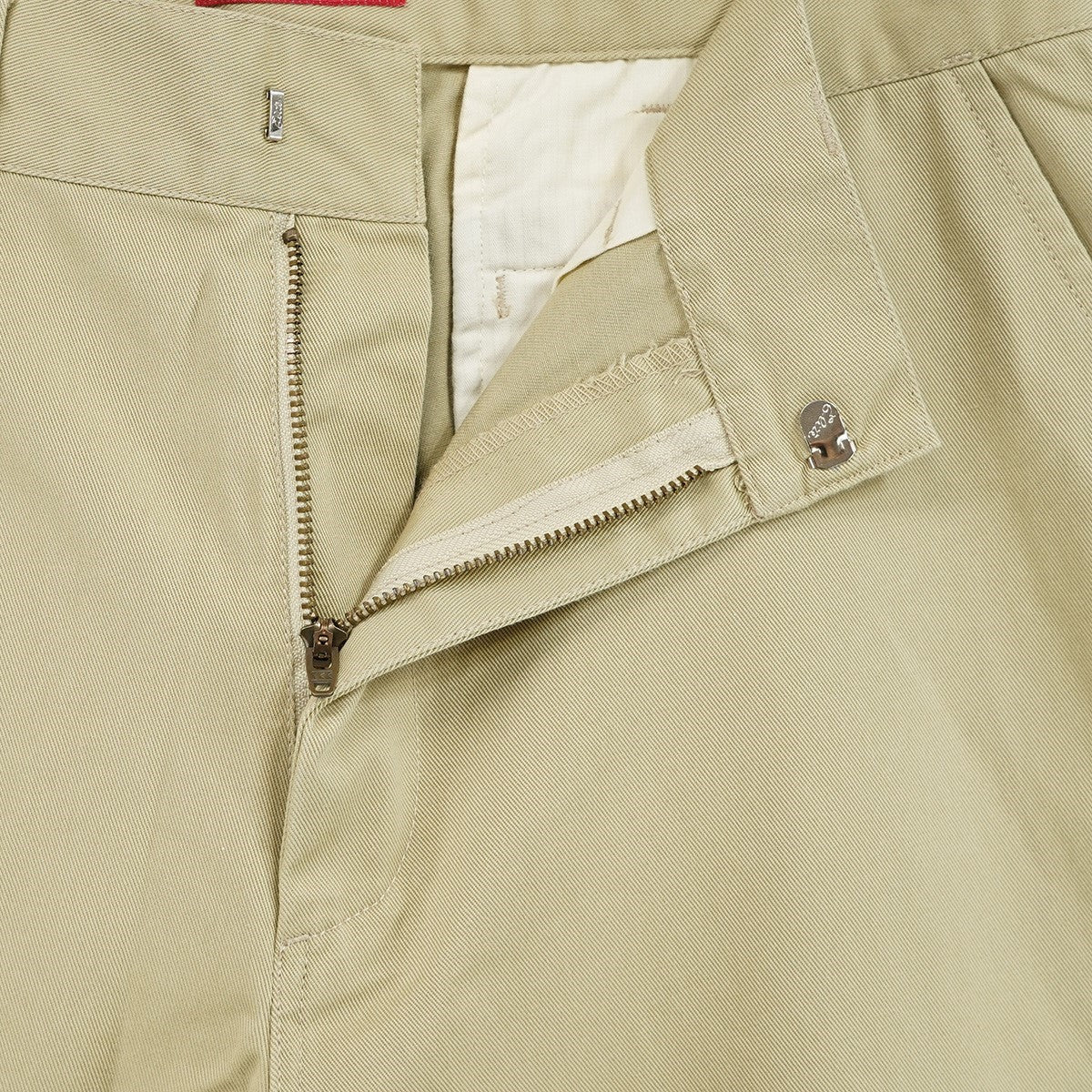 22SS Work Pants 混紡ツイル素材ストレートシルエット ウェルトユーティリティポケット ロゴ ネームタグ ワーク パンツ