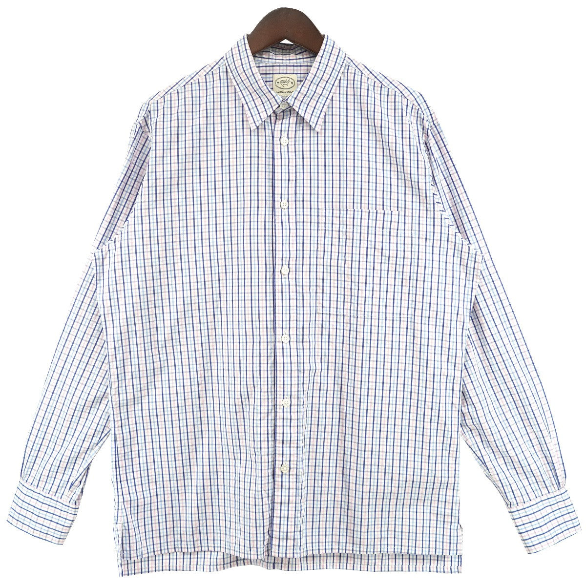 MAISON et VOYAGE （TOMORROWLAND） 24AW 120／2 コットンポプリンレギュラーカラーシャツ ALUMO 古着・中古-1枚目のアイテム画像