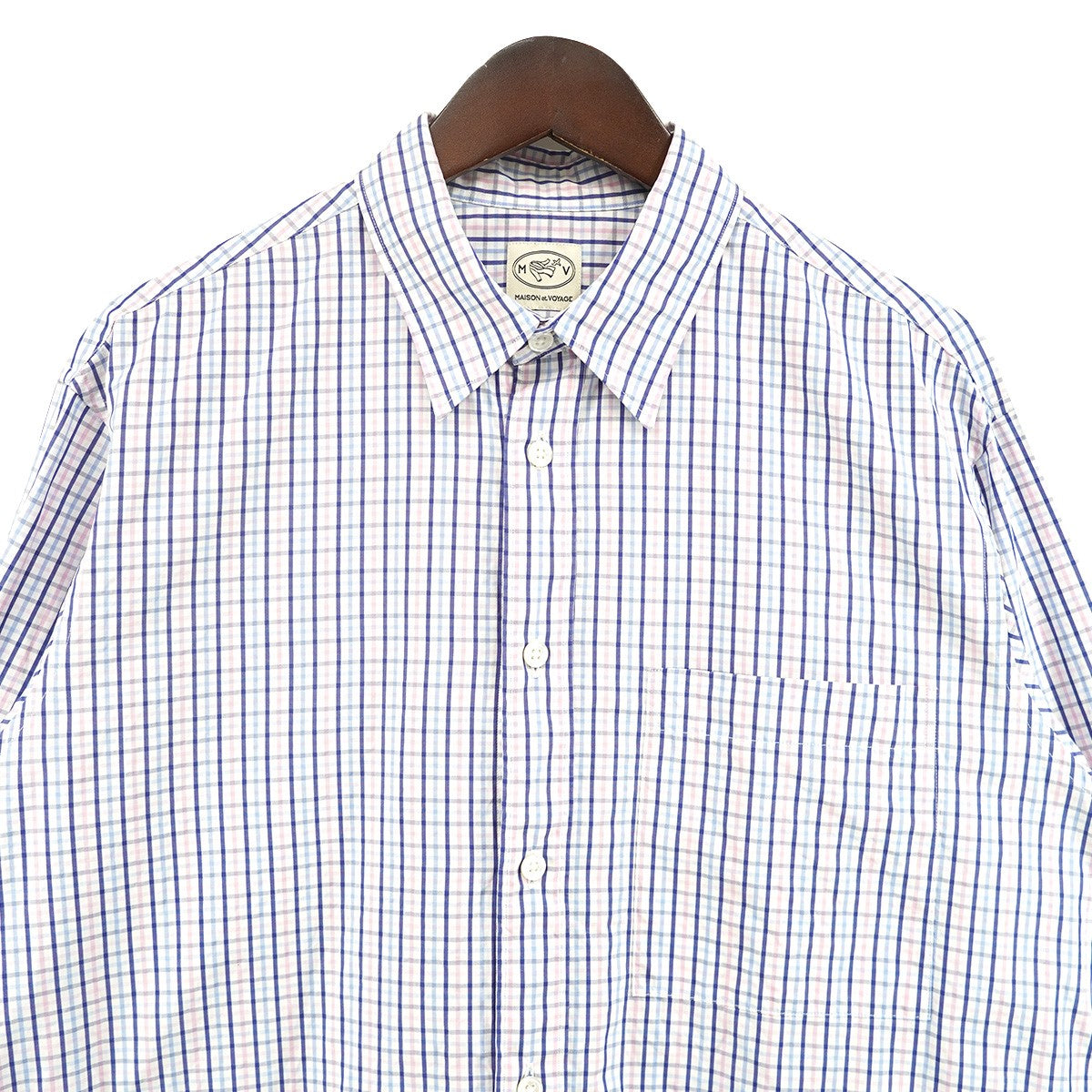 MAISON et VOYAGE （TOMORROWLAND） 24AW 120／2 コットンポプリンレギュラーカラーシャツ ALUMO 古着・中古-2枚目のアイテム画像