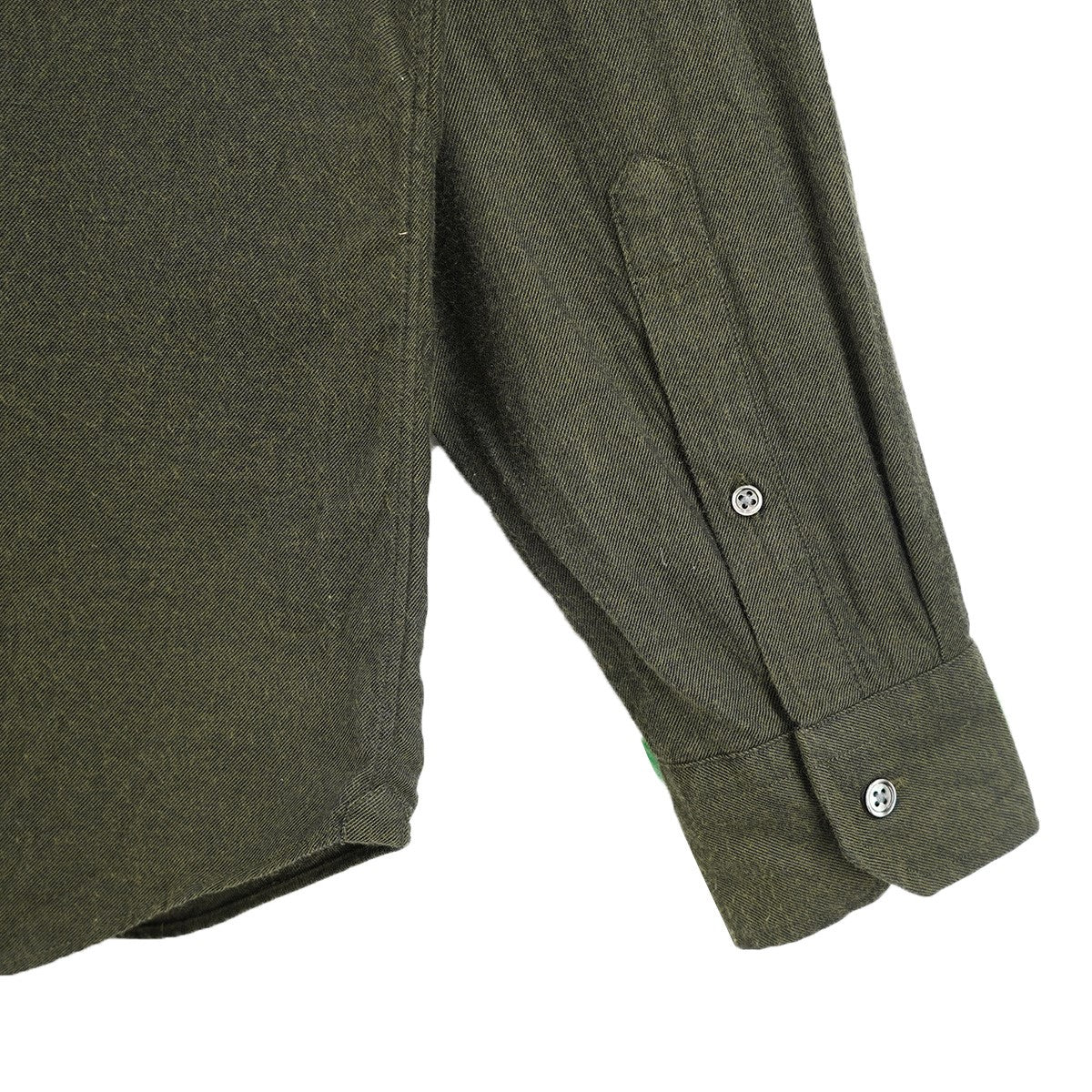 TOMORROW LAND 25AW コットンカシミヤフランネル ロングスリーブシャツ 古着・中古-4枚目のアイテム画像