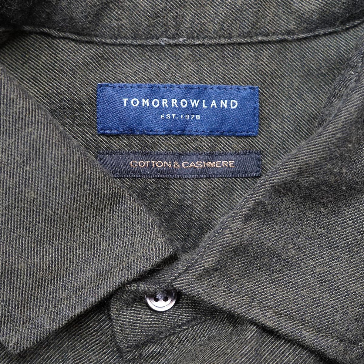 TOMORROW LAND 25AW コットンカシミヤフランネル ロングスリーブシャツ 古着・中古-5枚目のアイテム画像