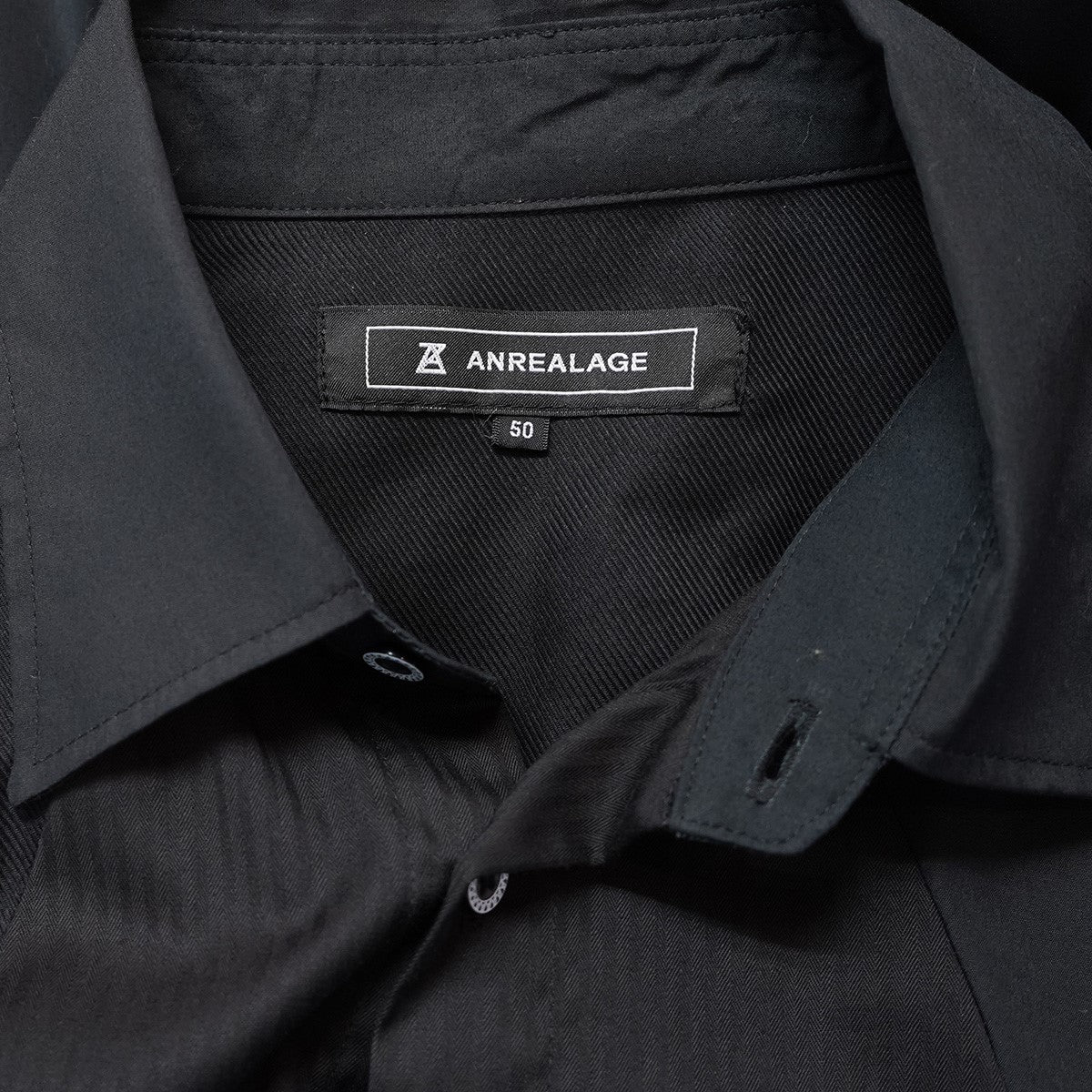 ANREALAGE パッチワーク パネル ロングシャツ 古着・中古-5枚目のアイテム画像