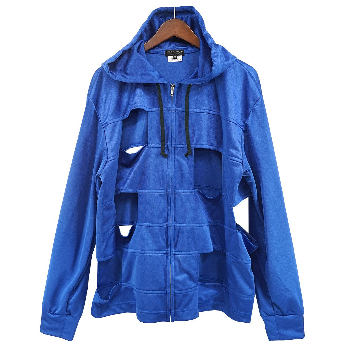 COMME des GARCONS HOMME PLUS 16SS ブローケンテーラリング期カットアウト パッチワーク パーカー 古着・中古-1枚目のアイテム画像