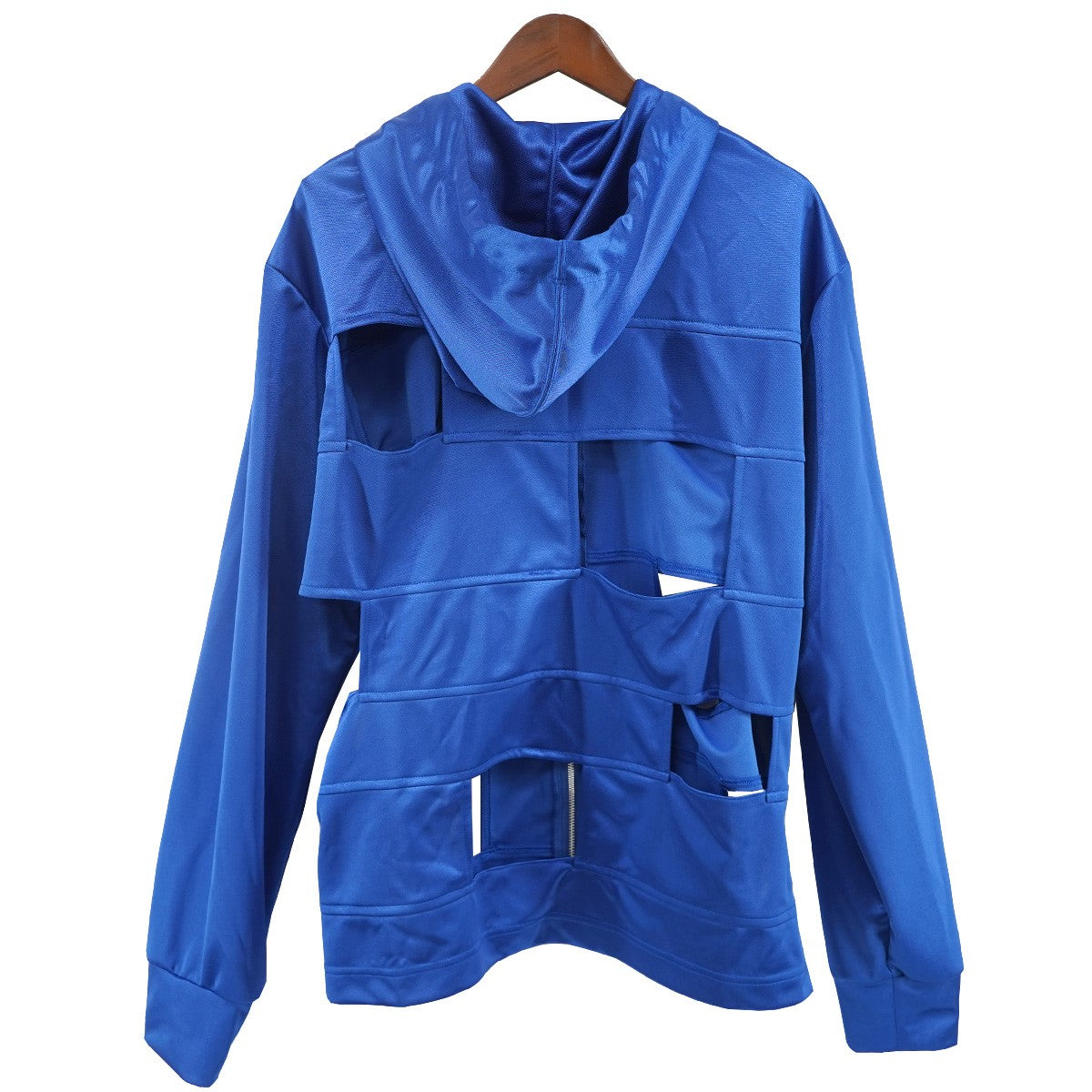 COMME des GARCONS HOMME PLUS 16SS ブローケンテーラリング期カットアウト パッチワーク パーカー 古着・中古-2枚目のアイテム画像