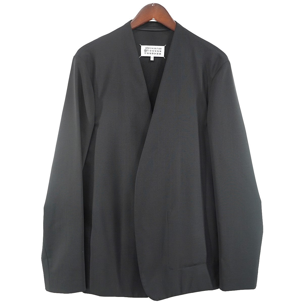 25AW ノーカラージャケット 四つタグ フォーステッチ