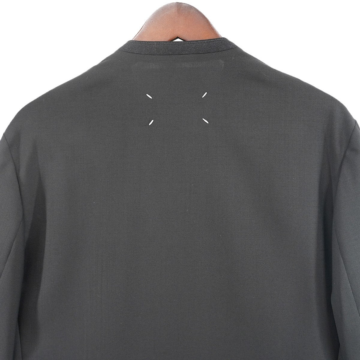 25AW ノーカラージャケット 四つタグ フォーステッチ