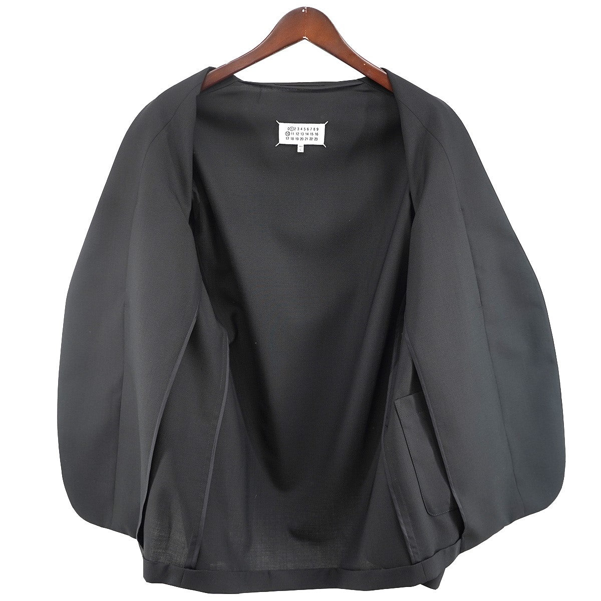25AW ノーカラージャケット 四つタグ フォーステッチ