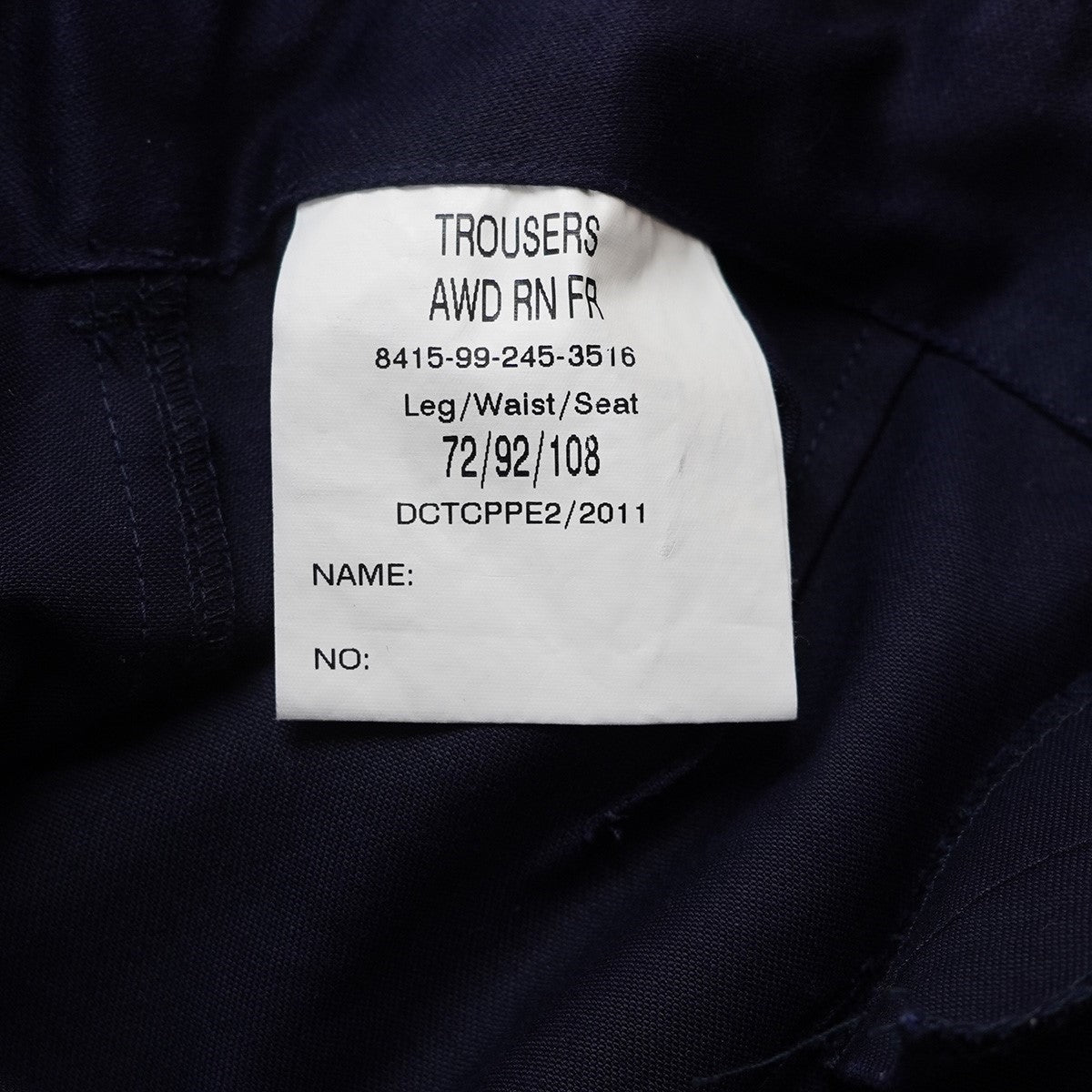ROYAL NAVY MILITARYイギリス海軍 AWDコンバットパンツ カーゴパンツ 古着・中古-8枚目のアイテム画像